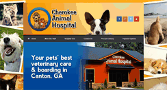 Desktop Screenshot of cherokeeanimalhospital.com